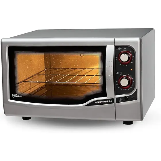 Forno Eletrico Fischer Goumet Grill Bancada 44 Litros  Prata ( 220 Volts )