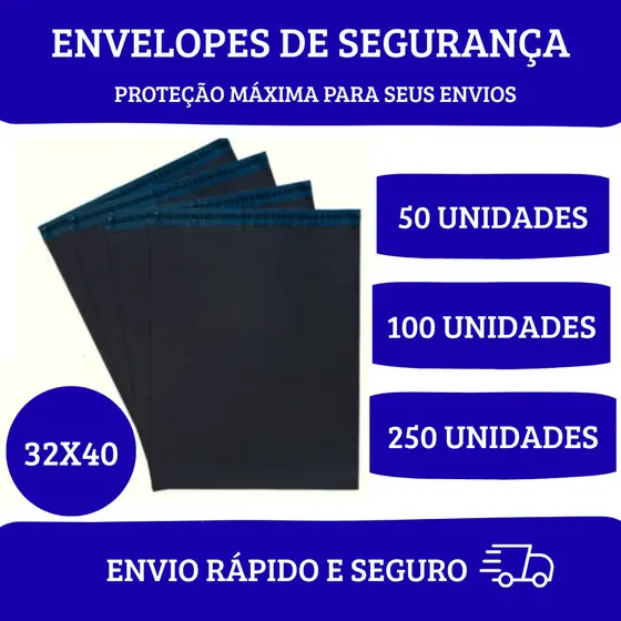 Envelope de Segurança Embalagem De Envio 32X40 Correios