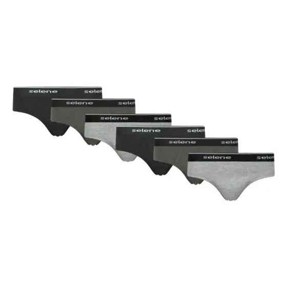 Kit 6 Cuecas Slip Selene Masculina Algodão Original