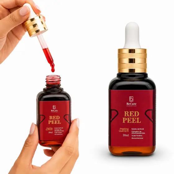 Peeling Químico Facial Red Peel Be Care 30mL Dermatológico Tratamento Limpa Pele Nova