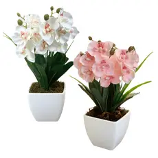 Arranjo De Flores Artificiais Buque De Flores Com Orquideas