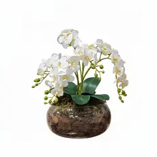 Arranjo Flores Orquidea Artificial Decorativa Centro de Mesa