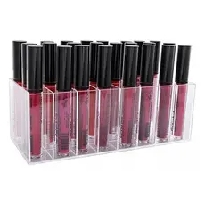 Organizador de Gloss, Batons e Pincéis – Acrílico Transparente, Sofisticado e Funcional