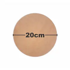 Kit Discos Sousplat 20cm diâmetro MDF crú 3mm de espessura - Supla -Souspla - Souplat - Disco de MDF