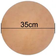 Kit 6 Sousplat - Supla - Suplat - Soupla Para Mesa Jogo Americano MDF crú 3mm 35cm Diâmetro