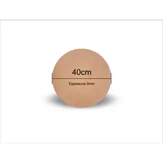 Kit 16 Discos Sousplat 40cm Diâmetro - Supla - Suplat - Soupla Para Mesa Jogo Americano MDF crú 3mm