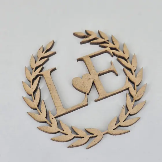 Kit Aplique brasão brazão em MDF 3mm cru personalizadas festas casamentos e comemorações