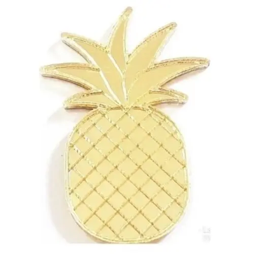 Mini aplique abacaxi bob esponja espelhado-Decorativo-Brilhante-Personalizados Festas-Tamanho 1,5cm