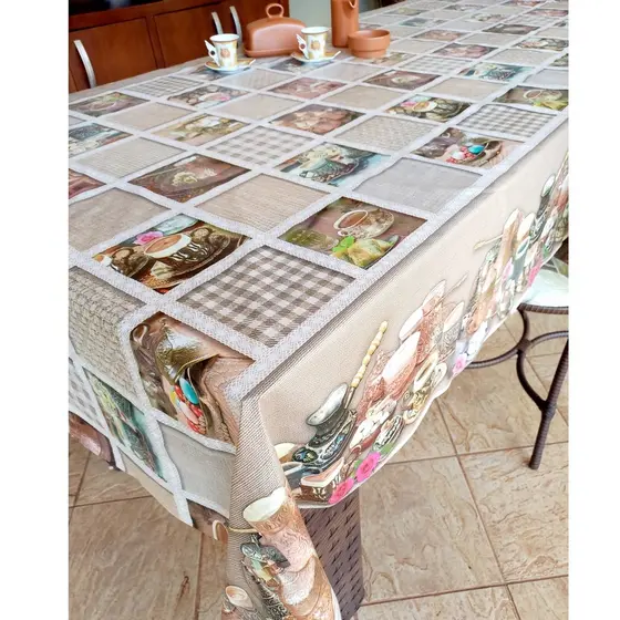 Toalha De Mesa Impermeável Térmica Vários Tamanhos e Estampas Prática Mesa Posta
