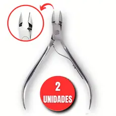 2 Alicates de Unha Aço Cortador de Cuticulas tesoura Profissional Alta Resistencia