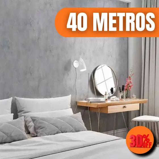 Papel Adesivo Parede 5m 10m 15m 20m 30m 40m Cimento Queimado Quarto Resistente a Agua Calor Sala