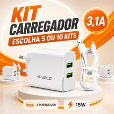 10 Kit Carregadores Iphone Turbo Reforçado Lightning 1 Metro