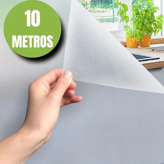Adesivo Jateado 2, 4, 6, 8 e 10 Película Transparente Fosco Blindex Vidro Banheiro