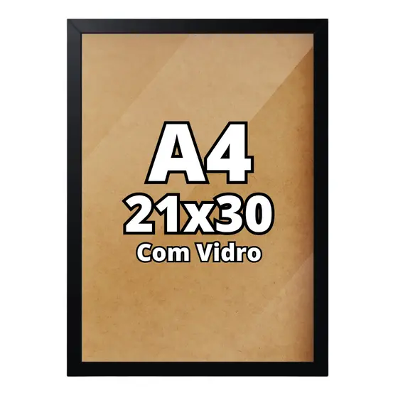Porta Retrato A4 21x30 Com Vidro Mesa e Parede