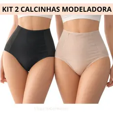 KIT 2 Calcinhas Cinta Modeladora Pós Parto Compressão Redutora Medidas