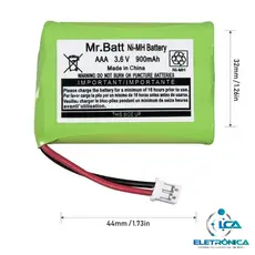 Bateria Reposição Babá Eletrônico Mbp667