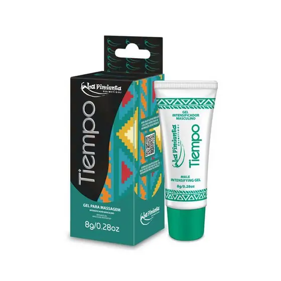 Gel Prolongador de Ereção com Sensação Refrescante, Excitante e Retardante Masculino - La Pimienta Tiempo | 8g