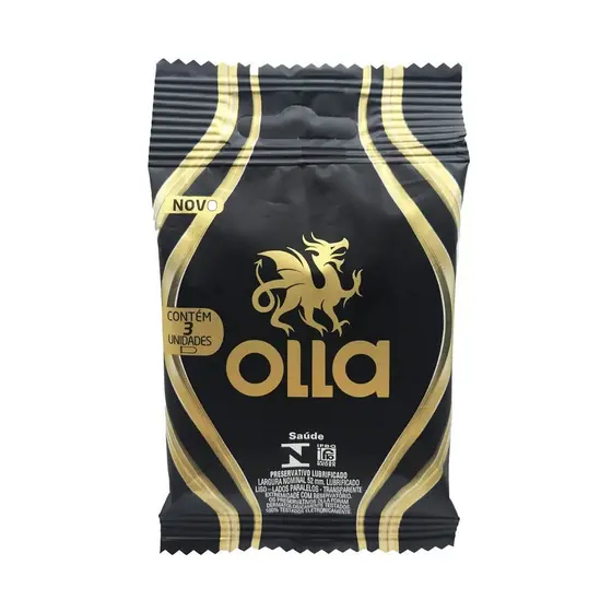 Preservativo Lubrificado 3 Unidades - Olla