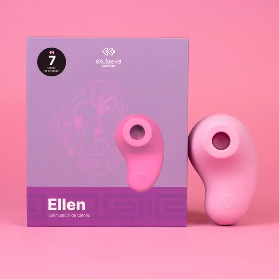 Mini Sugador Recarregável com 7 Pulsações - 5 Cores | Ellen