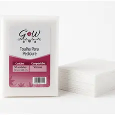 TOALHA DESCARTÁVEL  30x40cm P/ MANICURE E PEDICURE VISCOSE C/ 100 UNIDADES