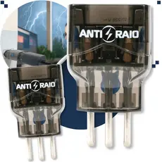 Kit 2 Protetor Eletrico Dps Anti Raio Surtos Embrastec 10a Bivolt Tomada Energia 110/220v Classe III