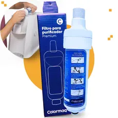 Refil Filtro Colormaq Premium Original Purificador De Agua Tripla Filtração Redução Cloro Impurezas