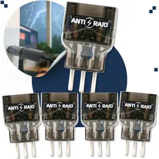 Kit Protetor Eletrico Dps Anti Raio Surtos Contra Oscilações Surtos 10a Bivolt Tomada 110v 220v