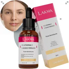 Sérum Vitamina C 10% Lakma 30ml Rejuvenescedor Antissinais Clareador Manchas Todos Tipos De Pele