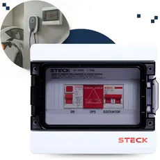 Quadro Protetor Carregador Veícular Wallbox Steck Mobi Box 220v 7.5KW Carro Elétrico