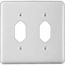 Placa Conjunto Ilumi Stylus Branco 4X4 - 1 Tomada + 1 Tomada 248E1