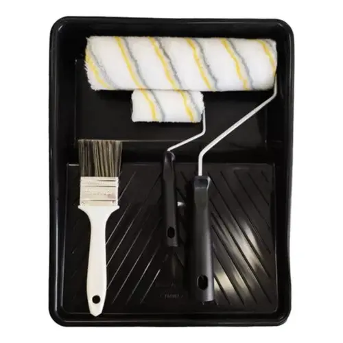 Kit Pintura Compel Multiuso 5 Pecas Rolo Pincel Bandeja