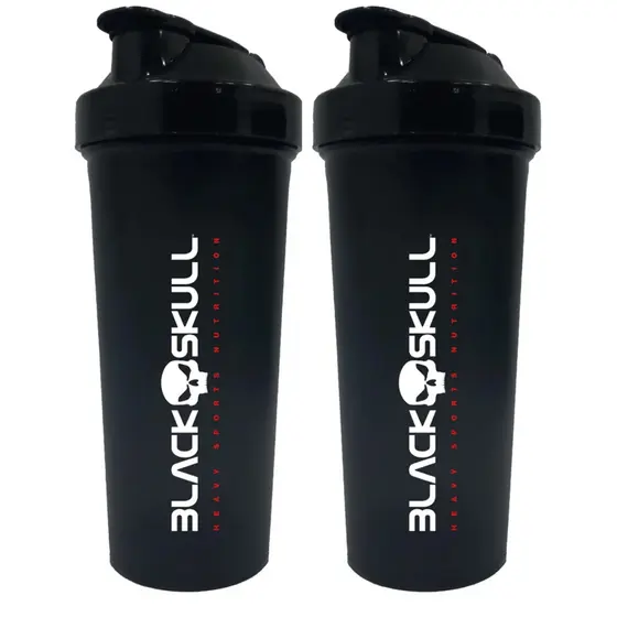 Kit 2 x Coqueteleira Shaker 600ml Para Academia e Whey Protein