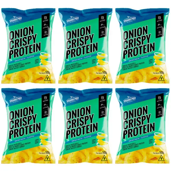 Kit 6x Salgadinhos Proteico SharkPro 50g Snack