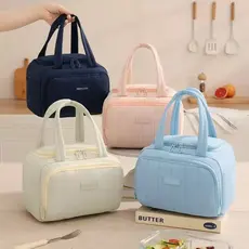 Bolsa Térmica Tote Quadrada Elegante De Mão Lancheira Para Trabalhador E Estudante Para Viagem Piquenique