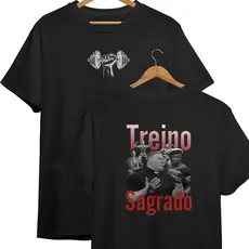 Camiseta Treino Pesado Academia Padre Marcelo Horse Frente e Verso Unisex 100% Algodão