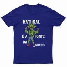 Camiseta Natural é a Fonte da juventude Academia Malhar Unisex 100% Algodão