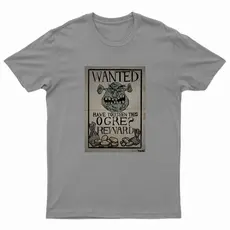 Camiseta Sherek Procura-se o Ogro Recompensa Geek Unisex 100% Algodão