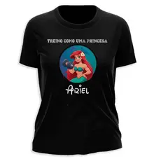 Camiseta Blusa T-Shirt Princesa Ari 03 Academia Treino Calistenia Malhar Crossfit 100% Algodão