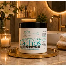 Máscara Ativadora de Cachos 500g Sem Enxágue Definição Maciez Anti-Frizz Bella Flor Profissional