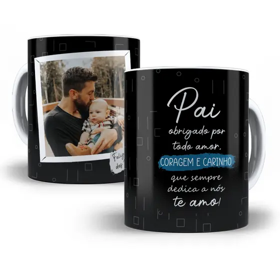 Caneca Personalizada dia dos Pais com Foto