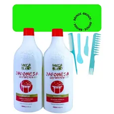 Kit Escova Progressiva Japonesa Definitiva Mega Blend 2x1 litro