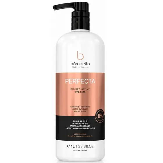 Borabella Perfecta Bio Definitive Sem Formol Progresiva Profissional 1 Litro