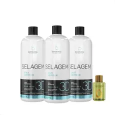 Borabella Selagem 3d Semi Definitiva Profissional Sem Formol Kit 3x1L
