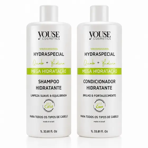 Kit Hydraspecial Shampoo Condicionador Mega Hidratção 2x1lt