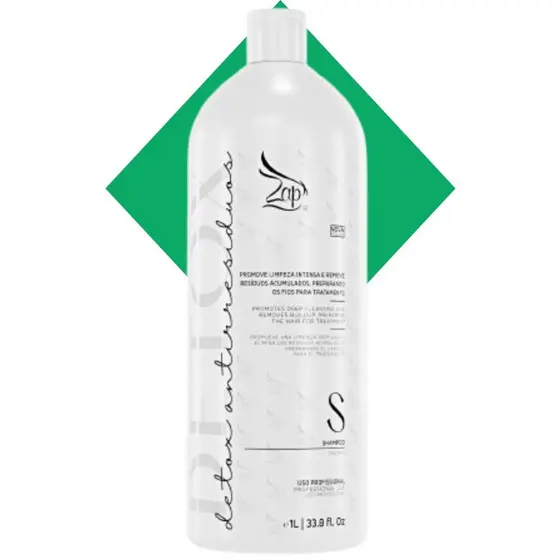 Shampoo Anti Resíduos Detox Zap Limpeza Intensa 1l