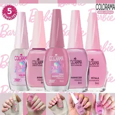 Esmaltes Colorama Tons Rosas Coleção Barbie Lançamento Kit Esmalte Atacado