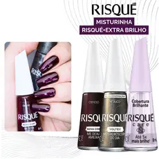 Kit Misturinha Risqué Combinação Perfeita Esmaltes Risqué Cremosos Atacado Cores Vibrantes