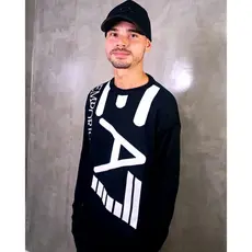 Blusa de Frio Masculina Suéter Tricô Moda Inverno Tricot Estampa Empório Barra Canelada