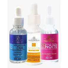 Kit Dia/Noite e Vitamina C 3 Séruns  PhálleBeauty