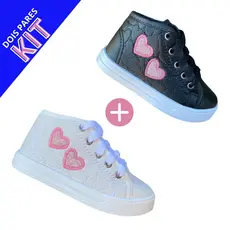 Kit 2 Pares Tenis infantil menina virginia barato gratis estiloso modinha feminino